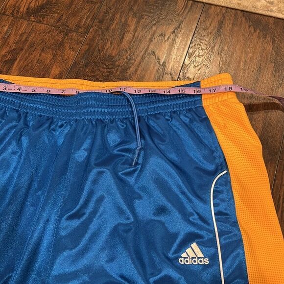 2006 adidas basketball warm up sweat pants  size 2XL in GUC blue and yellow - Picture 7 of 10